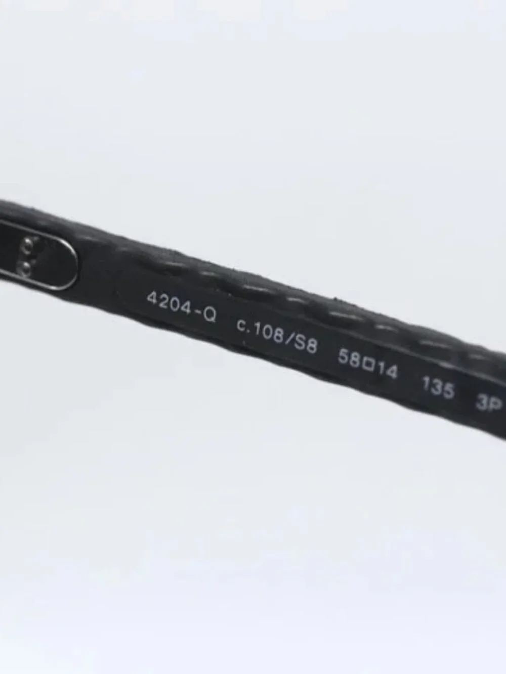 CHANEL Sunglasses Rubber Black CC Auth SW1991